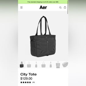 Aer City Tote in Black
